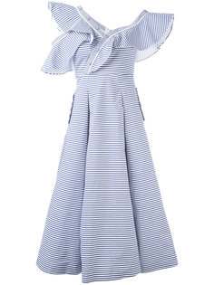 striped flared dress Self-Portrait