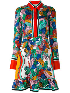 платье с лиственным принтом Emilio Pucci