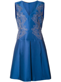 платье без рукавов с цветочной вышивкой Alberta Ferretti