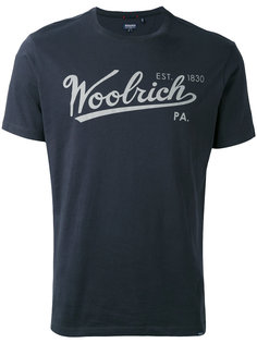 футболка с принтом-логотипом Woolrich