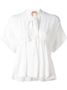 блузка с завязками на горловине Nº21