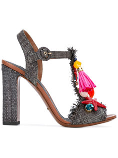 декорированные плетеные босоножки Dolce &amp; Gabbana