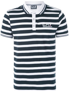 полосатая футболка-поло Ea7 Emporio Armani