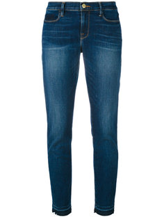 укороченные джинсы с эффектом потертости Frame Denim