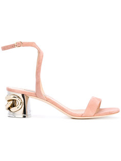 chain heel mules Casadei