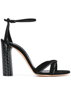 textured heel sandals Casadei
