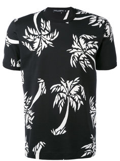 футболка с принтом пальм Dolce &amp; Gabbana