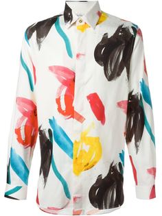 рубашка с разноцветным принтом Paul Smith