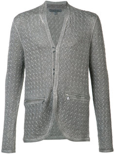 surface printed cardigan John Varvatos