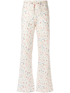 printed flared trousers Olympiah