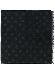 шарф с фирменным принтом Alexander McQueen