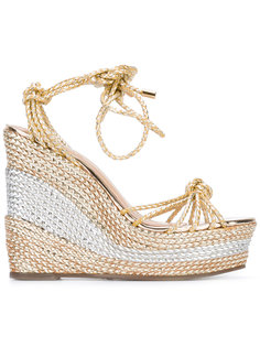 braided effect wedge sandals Schutz