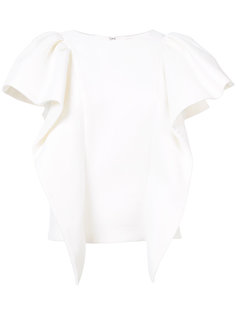 ruffle trim blouse  Christian Siriano