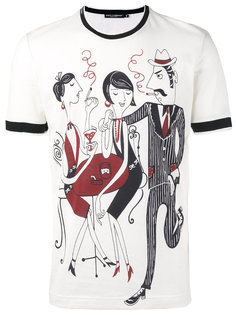 illustrated cafe print T-shirt Dolce & Gabbana
