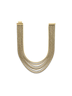 twisted bi-color necklace Christian Dior Vintage