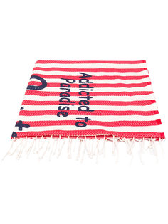 striped logo print Fouta towel Mc2 Saint Barth
