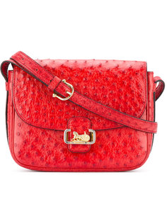 Carriage Red ostrich bag 1968 Céline Vintage