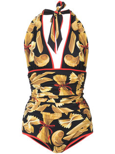 слитный купальник Pasta Dolce &amp; Gabbana