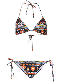 Bluebird print triangle bikini Mary Katrantzou