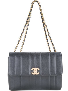 CC vertical stripe quilted chain bag Chanel Vintage