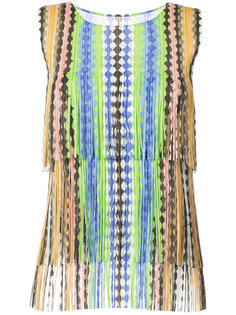 fringed top  Pleats Please By Issey Miyake