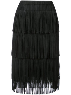 fringed pencil skirt Pleats Please By Issey Miyake