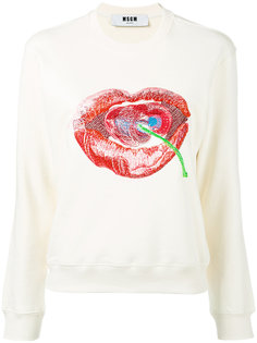 толстовка Lip and Cherry MSGM