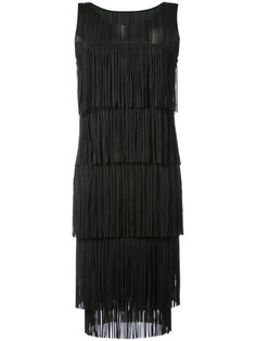 fringed shift dress  Pleats Please By Issey Miyake