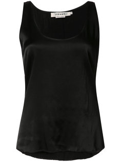 Satin Racer tank Frame Denim