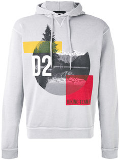 mountain print hooded sweatshirt Dsquared2
