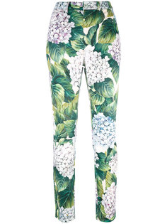 брюки с цветочным принтом Dolce &amp; Gabbana