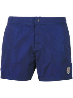 logo plaque swimming trunks Moncler