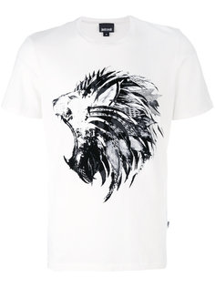 футболка с принтом льва Just Cavalli