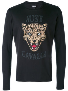 толстовка с принтом льва Just Cavalli