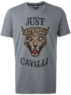 футболка с принтом морды льва Just Cavalli