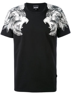 футболка с принтом львов Just Cavalli