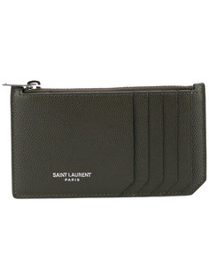 кошелек-визитница с логотипом Saint Laurent