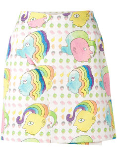 mini blotter print skirt Olympia Le-Tan