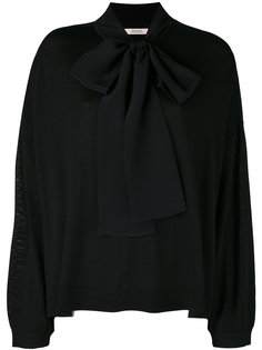 neck tie knitted blouse Dorothee Schumacher