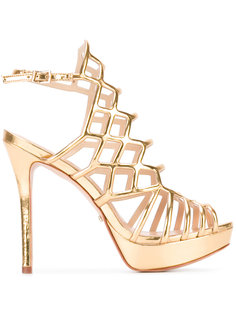 platform metallic sandals Schutz
