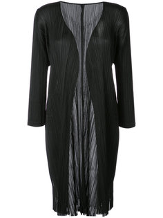 fringed coat  Pleats Please By Issey Miyake