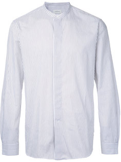 striped mandarin neck shirt Lemaire