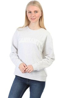 Толстовка классическая женская Carhartt Yale Sweatshirt Ash Heather/White