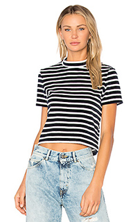 Short sleeve mock neck top - T by Alexander Wang