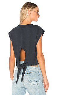 Tie back muscle sweatshirt - T by Alexander Wang