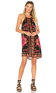 Scarf print high neck dress - Band of Gypsies