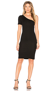 Rib one shoulder dress - Enza Costa