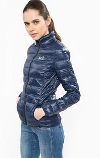 Легкий пуховик на молнии EA7