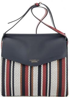 Сумка в полоску с откидным клапаном Fiorelli