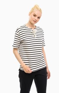 Свитшот в полоску на шнуровке Marina Yachting